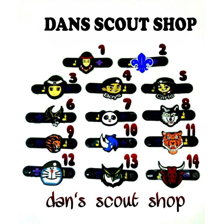 Ring kacu pramuka karet 3D Ring Kacu Pramuka Ring Pria Dan Wanita Ring Putra dan Putri Ring 3D