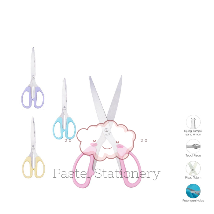 

Gunting Besar Stainless Kuat Tajam Joyko SC-848PTL - Stainless Scissors Pastel Color SC-848