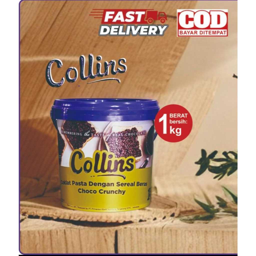 COLLINS COKLAT CRUNCHY 1 KG / COKLAT VIRAL / COLLINS