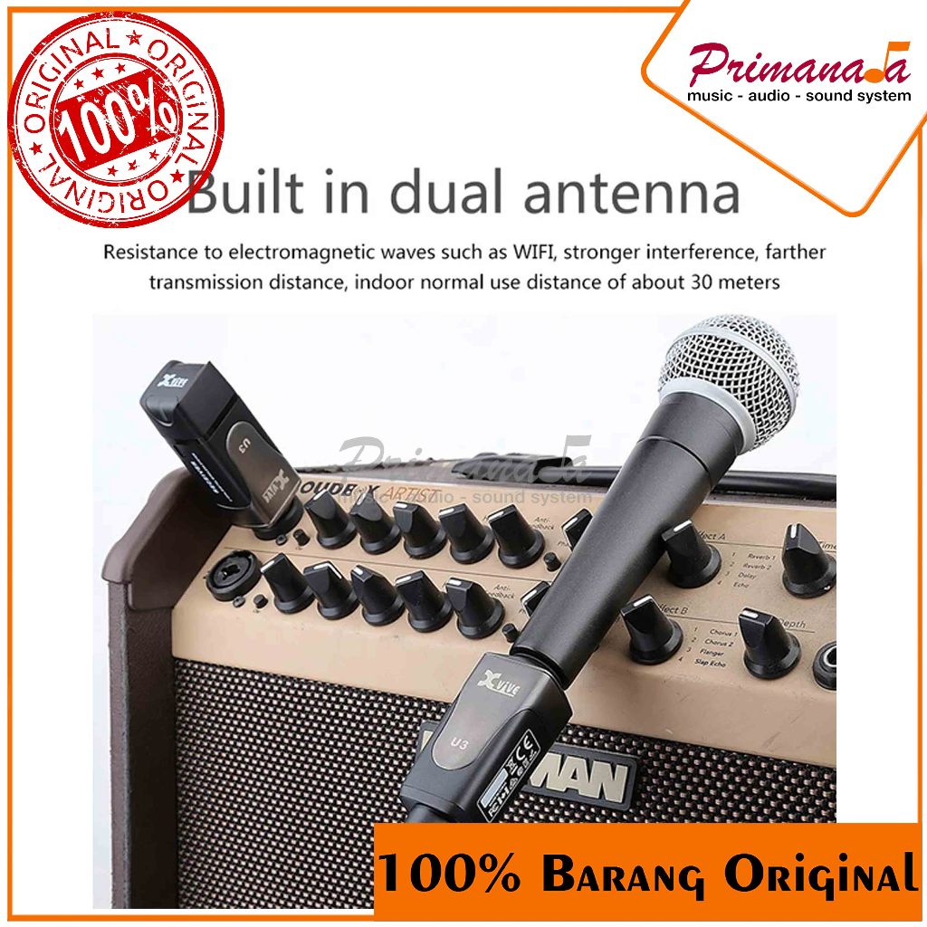 XVIVE U3 U3C Mic Cable to Wireless Plug on Microphone