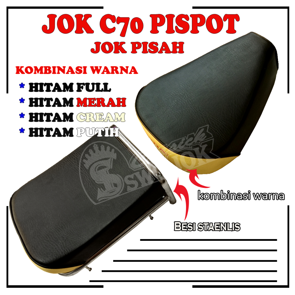 JOK C70 PISPOT  th 71 # jok pisah 1 set tinggal pasang