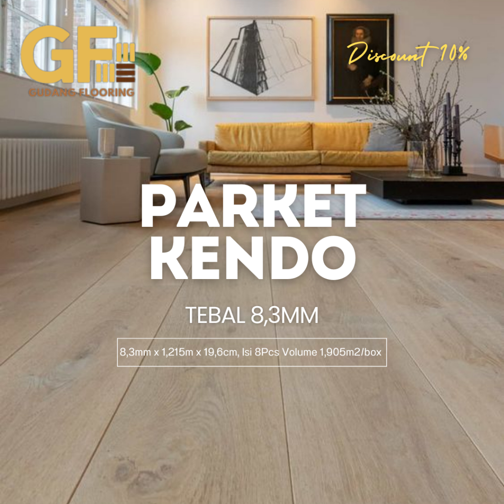 lantai kayu Laminate KENDO 8,3mm (parkit-parket-parquet)