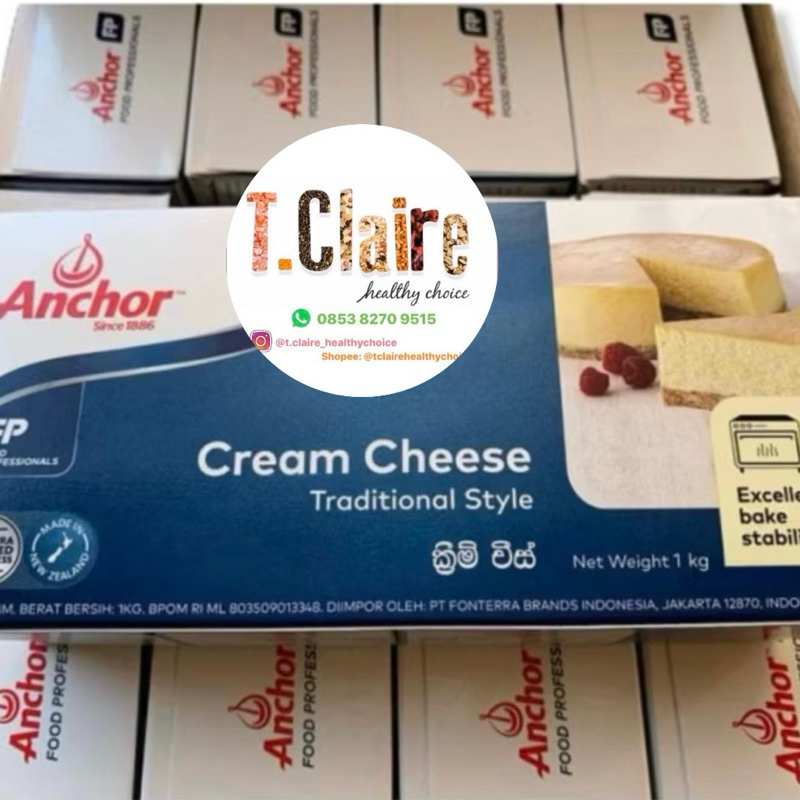 

ready!! anchor cream cheese 1kg kemasan asli exp jauh