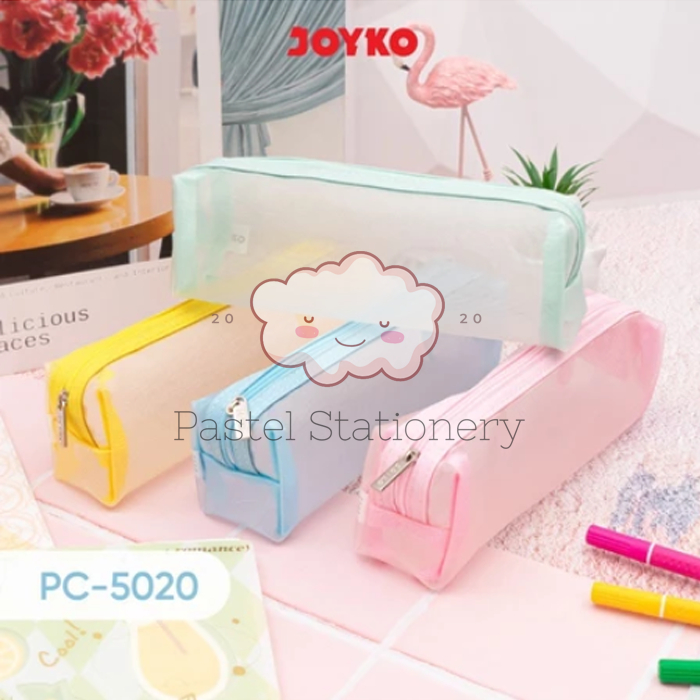

Kotak Tempat Pensil Resleting Jaring Joyko PC-5020 - Pastel Color Mesh Pencil Case