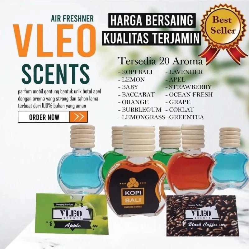 Grosir Parfum Mobil & Ruangan Vleo Scents Gantung 10 Ml