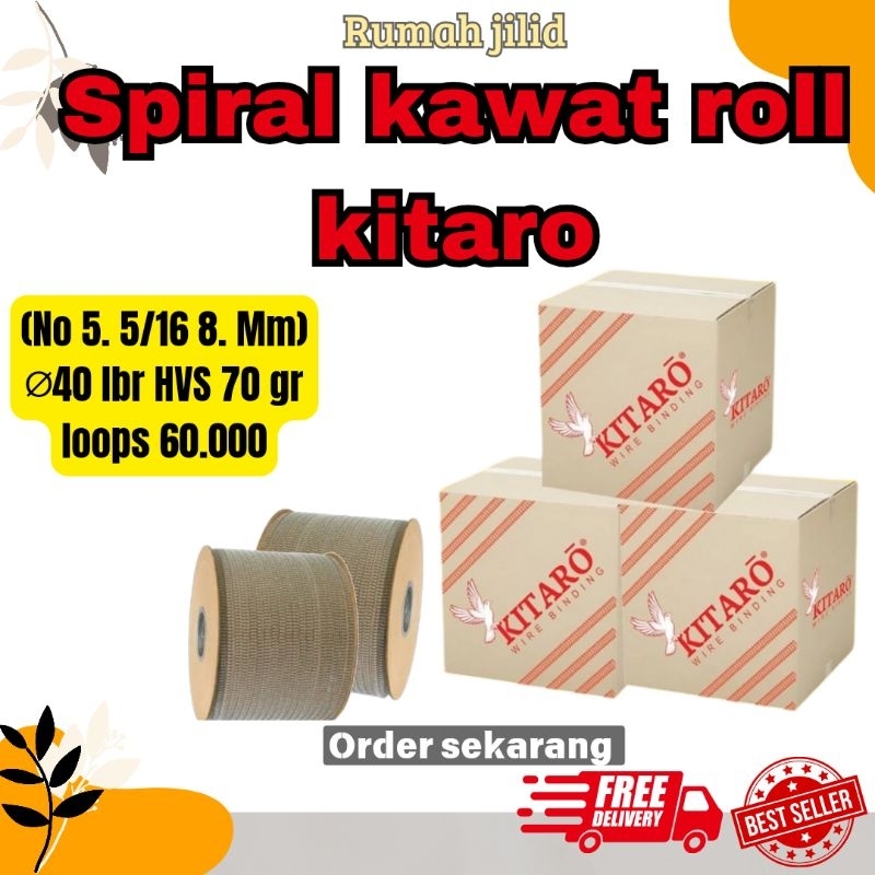 

SPIRAL KAWAT ROLL NO 5 5/16 MURAH TERSEDIA WARNA HITAM DAN PUTIH