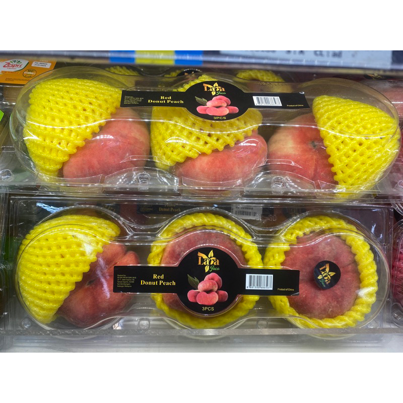 

peach donat jumbo rrc pack isi 3pcs
