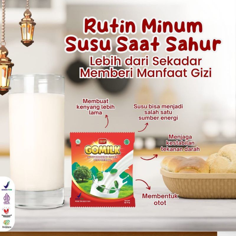 

Gomilk Per Renceng Susu Kambing Etawa Plus Herbal