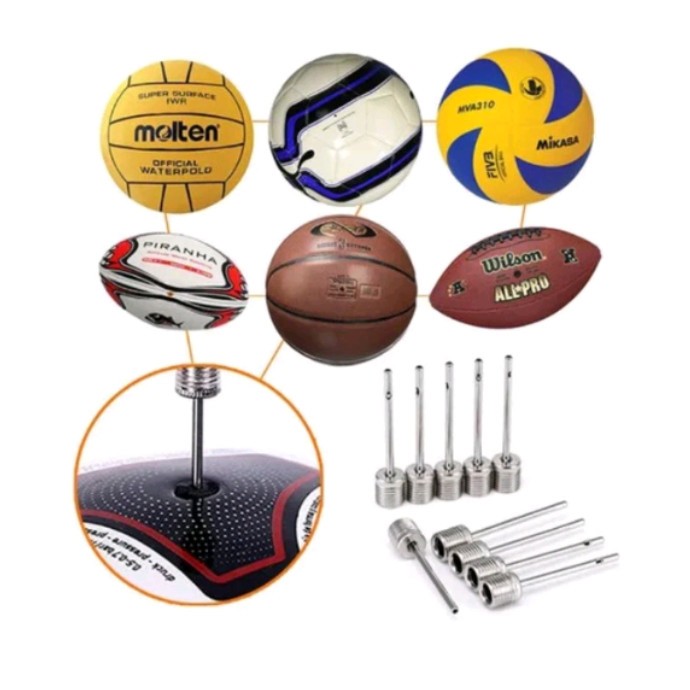 Pentil Jarum Pompa Bola Stainless untuk Bola - Pentil Bola untuk Pompa Bola