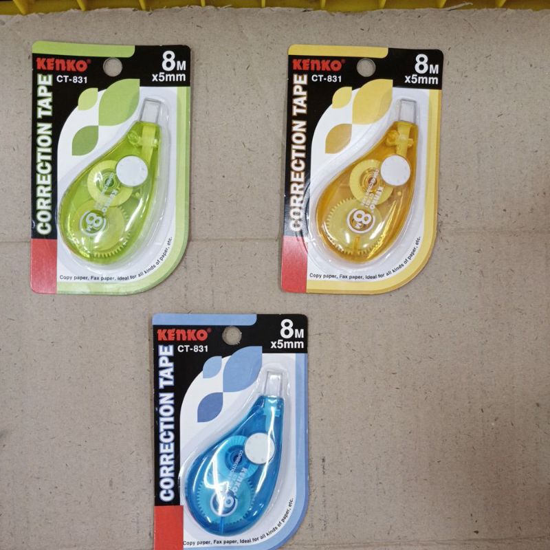 

Correction Pen Kenko / Tipe X Kertas Kenko 8M x 5mm ( Warna Random )
