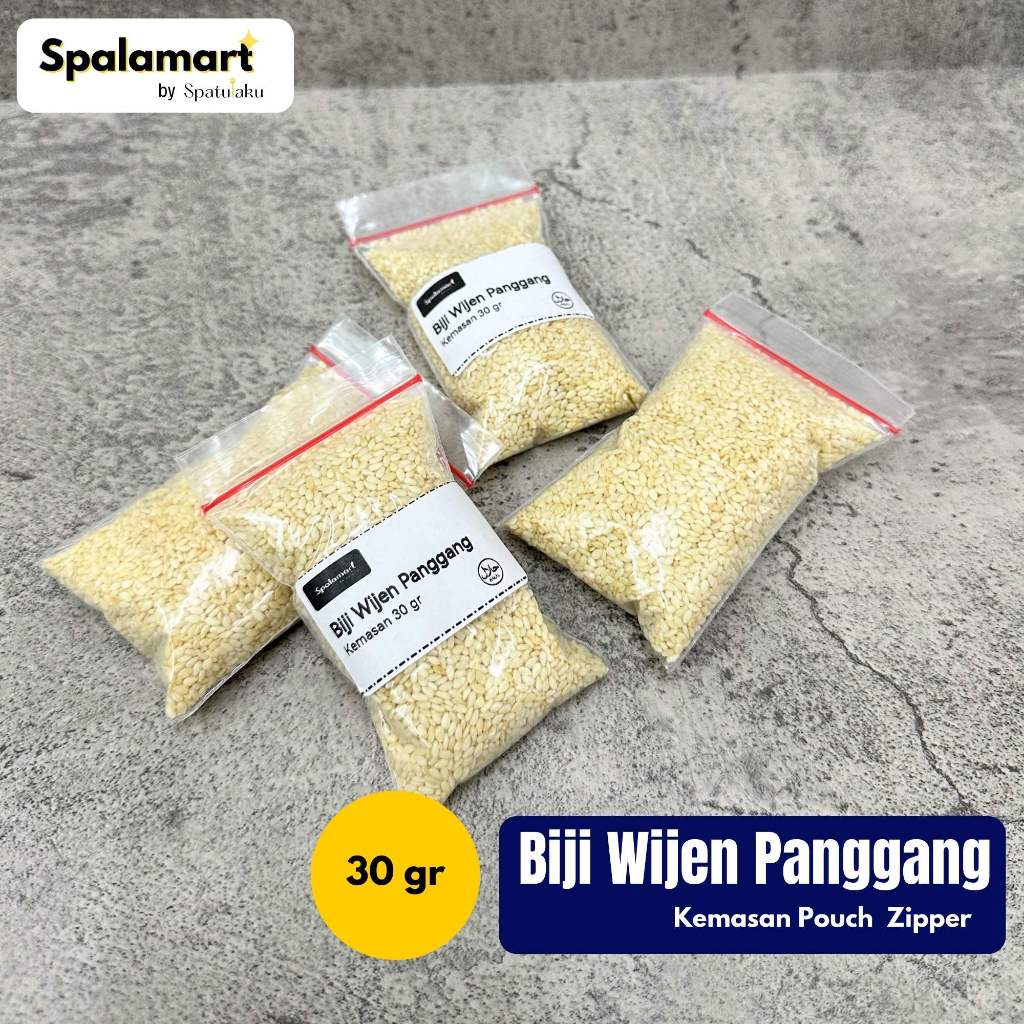 

Biji Wijen Panggang Kemasan 30 gr - Repack untuk taburan masakan daging dan lainnya