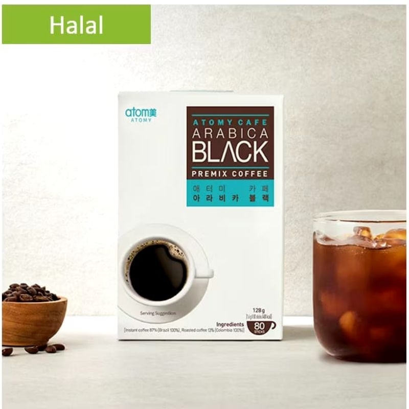 

Cafe Arabica Black isi 1,6gr x 80 Stick Kopi Hitam Korea Tanpa Gula