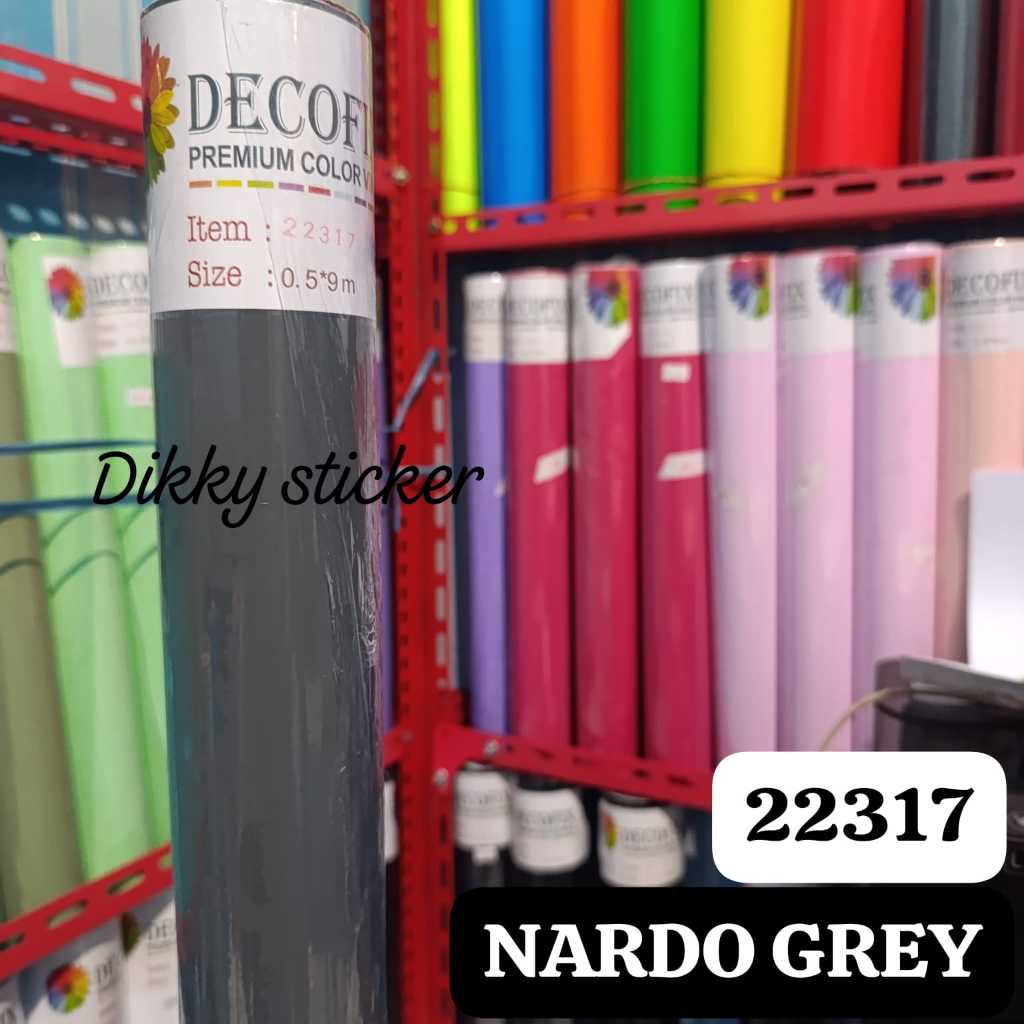 SKOTLET/VYNIL COLOR PREMIUM/STICKER PASTEL DECOFIX  NARDO GREY KODE 22317