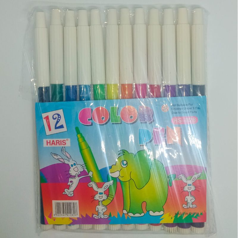 

Spidol Set Mini 12 Warna 828 - Color Pen Kecil Anak Anak Murah Honey