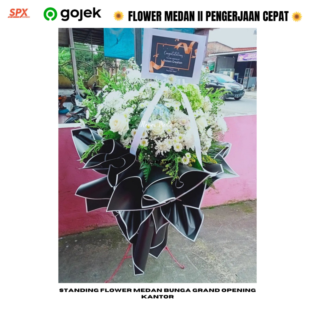 Standing Flower Medan Bunga Grand Opening | Papan Bunga Ucapan Selamat Pembukaan Kantor & Toko