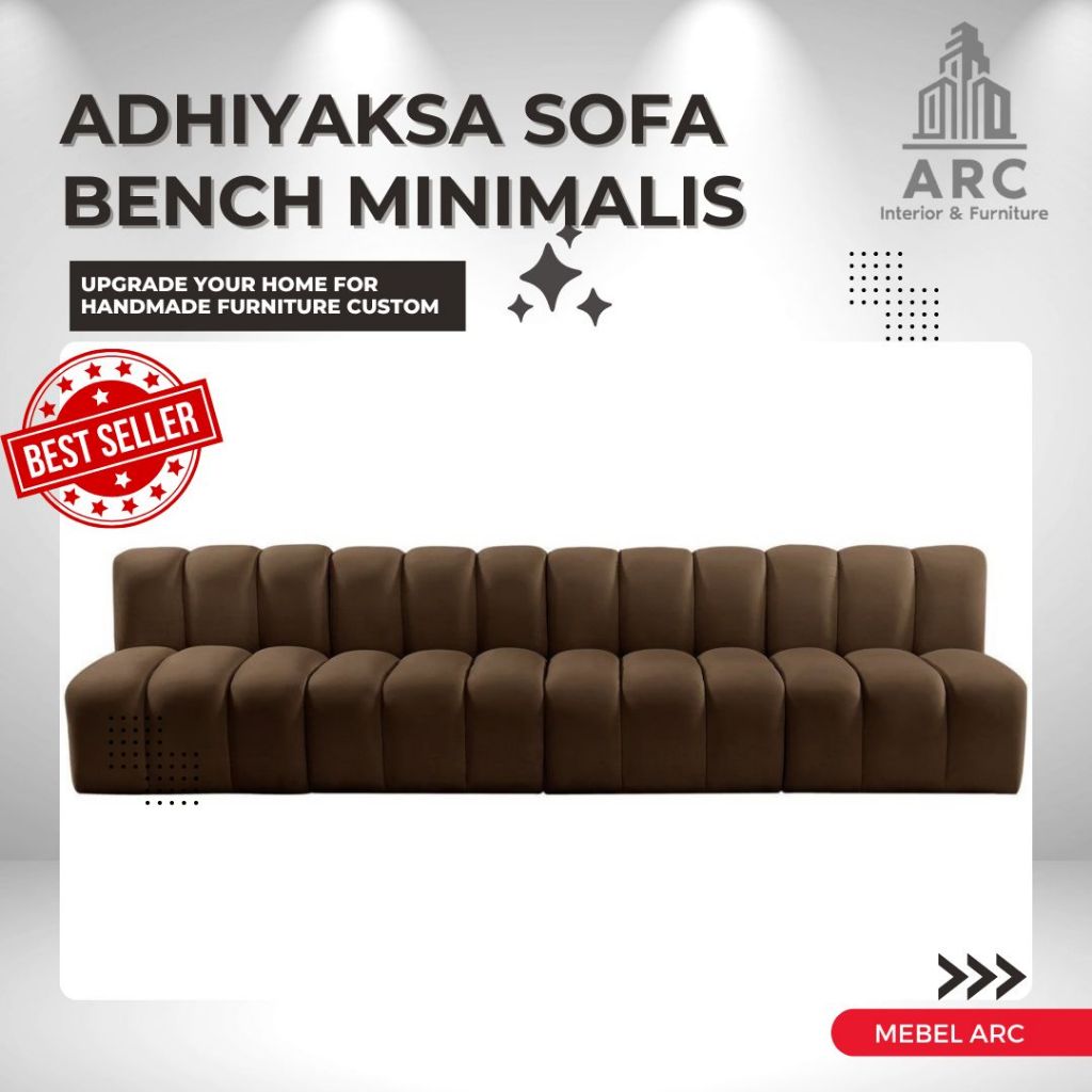 Sofa Bench Panjang Rangka Kayu Jati / Sofa Bench Minimalis Panjang