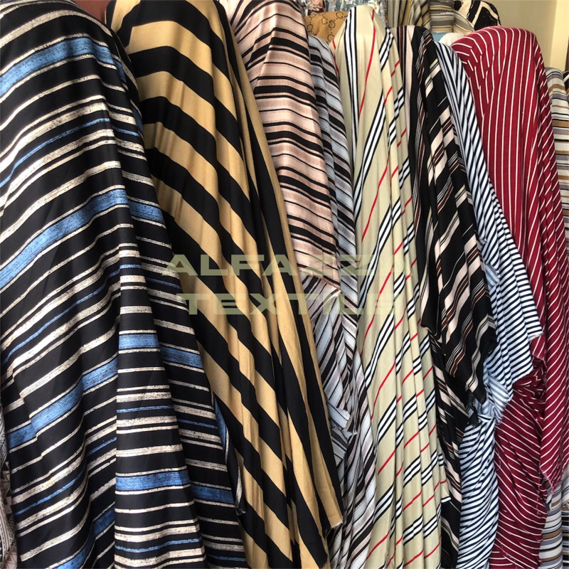 Kain Katun Rayon Salur | 1/2 Meter Katun Rayon Salur | Kain Meteran