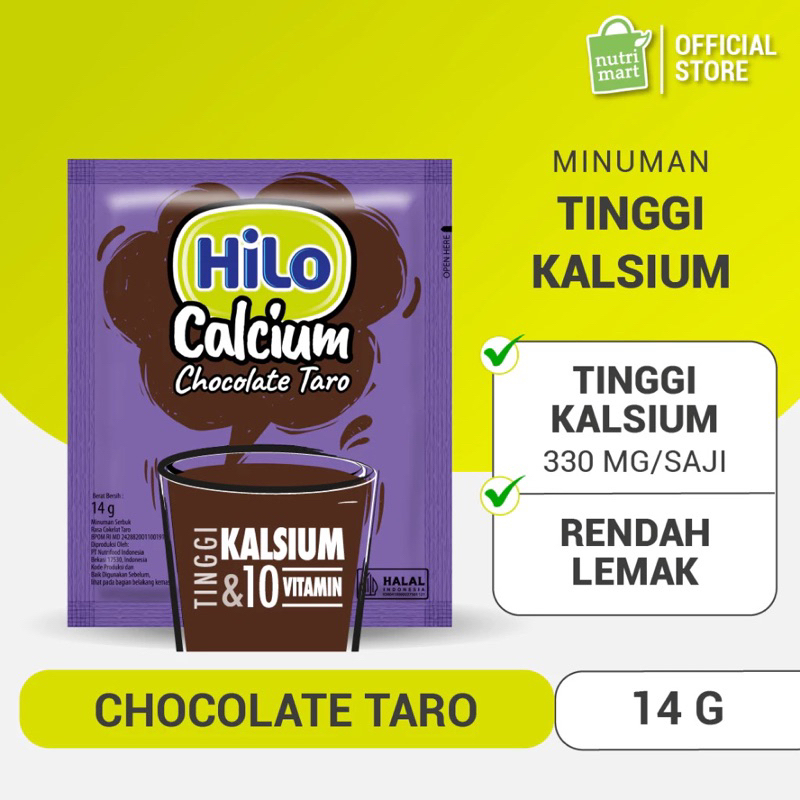 

Hilo Chocolate Taro 1 Renceng isi 10 Sachet Tinggi kalsium