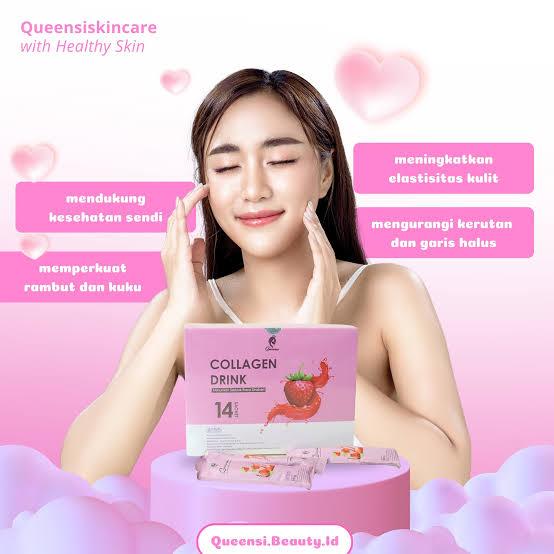 QUEENSI COLLAGEN DRINK 100% BPOM | QUEENSI MINUMAN COLAGEN