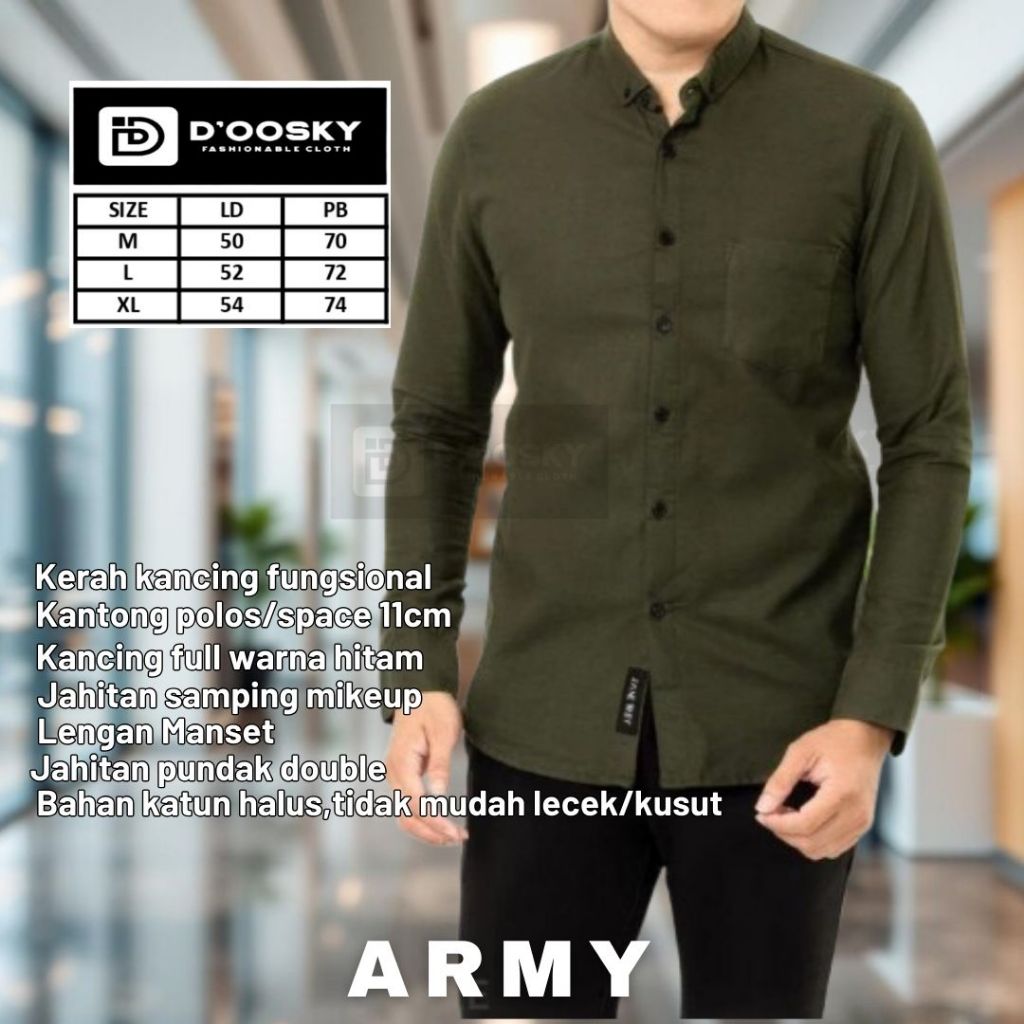 Kemeja Pria/Kemeja lengan panjang pria/kemeja pria lengan panjang/kemeja