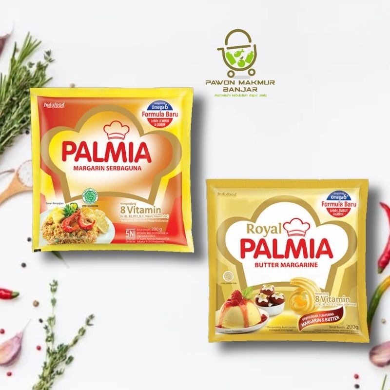 

MENTEGA / MARGARIN PALMIA SERBAGUNA & PALMIA ROYAL BUTTER / 200gr