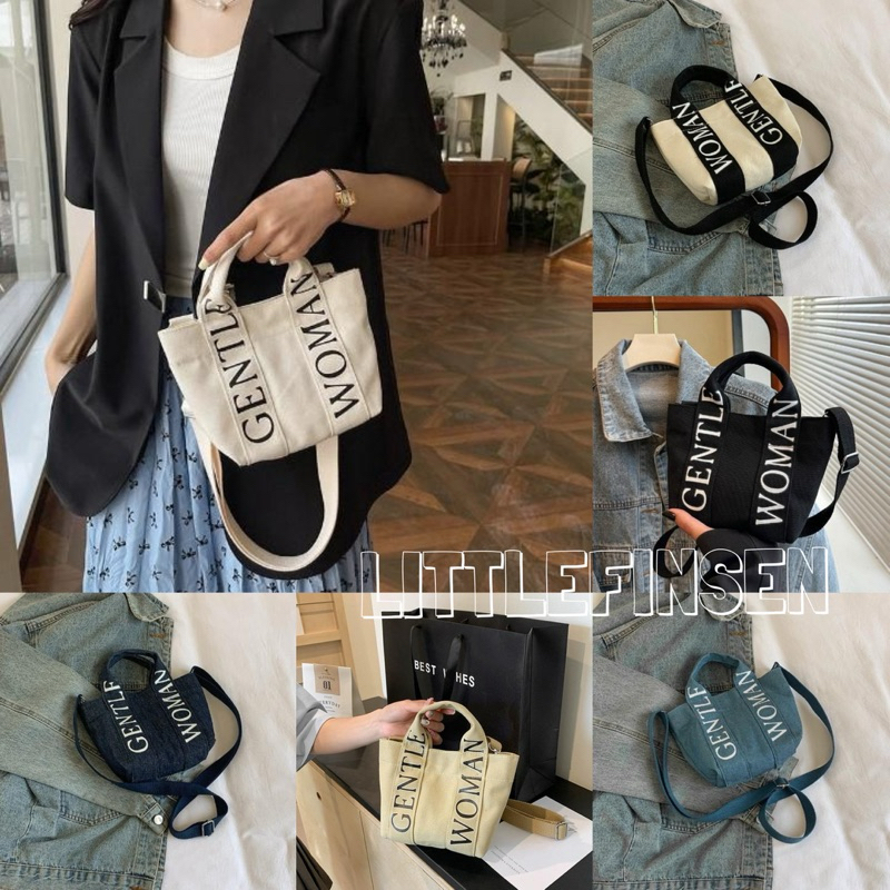 Tas selempang GW gentle woman/tas selempang mini gentle woman/tas denim gentle woman