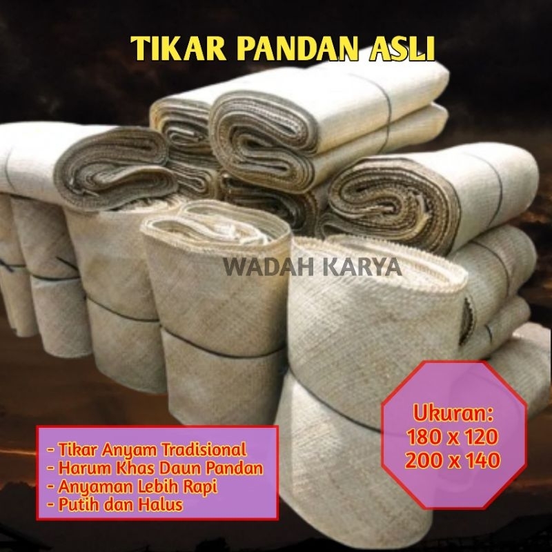 COD Tikar Pandan 200x140 Tikar Jenazah | Samak Anyaman Asli Pandan | Tikar Klasa Mayit | Samak Putih