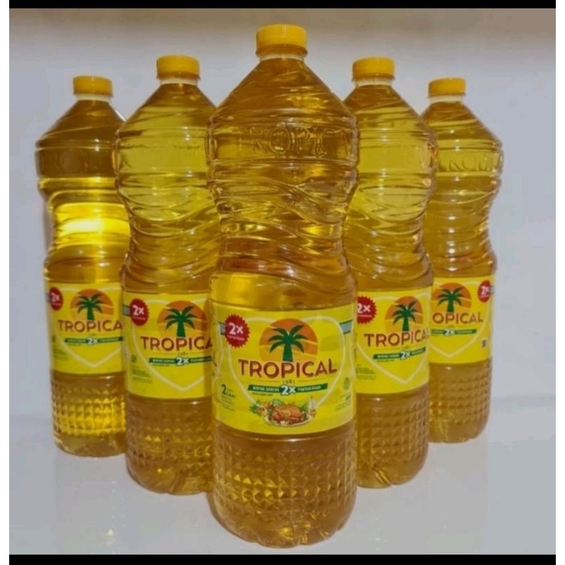 

Minyak goreng Tropical 2 liter botol ready