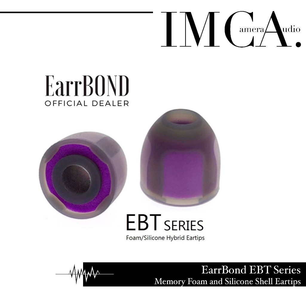EarrBOND EBT Series with Memory Foam and Silicone Shell Eartip Eartips