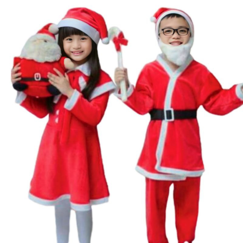 Baju Natal Anak / Baju Santa Anak Laki-laki Perempuan