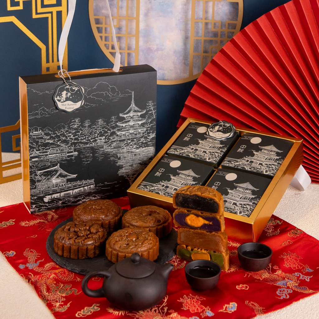 

Hampers Mooncake isi 4 Kue Bulan Mooncake TANPA Telur - BYOVEN