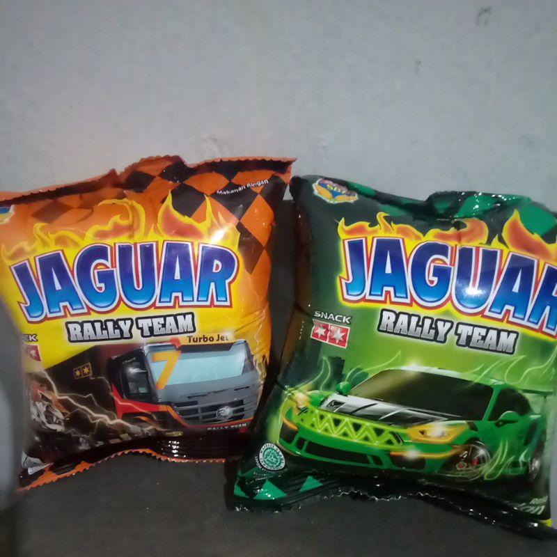 

JAGUAR Snack Viral Ciki Berhadiah 1 Pak Isi 10 Pcs DIKIRIM ACAK Chiki Rally Team Jajanan Anak Hadiah Ulang Tahun Hujan Uang