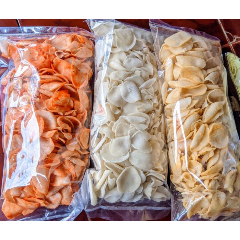 

Keripik citruk Mendang Mending Snack 1Kilo Berparian Rasa