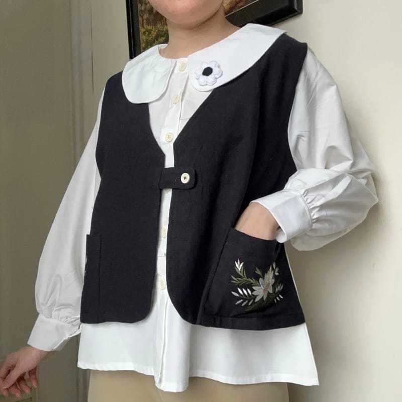 Kemeja Blouse Korean Style By Sijiso