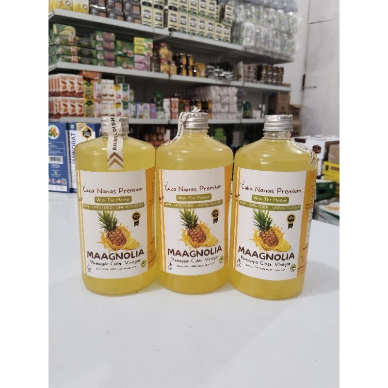 

CUKA NANAS PREMIUM MAAGNOLIA 500ml & 250ml (pineapple cider vinegar)