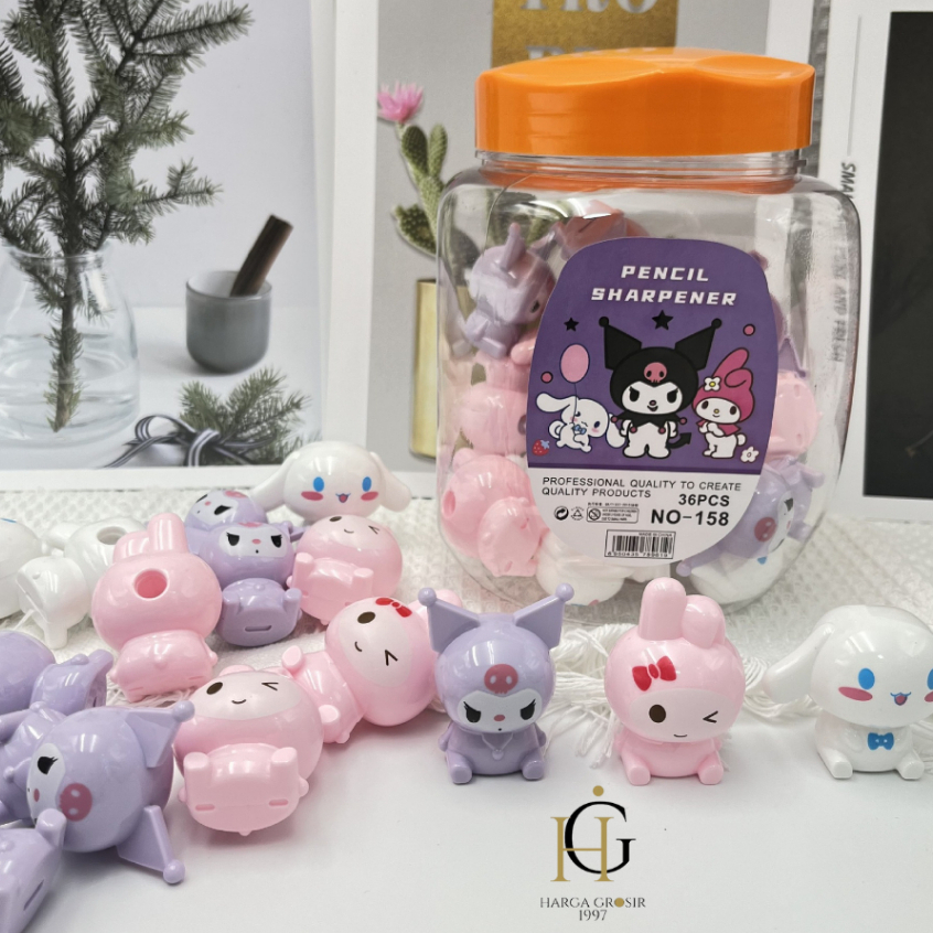

Rautan Model Plastik Toples Sanrio / Rautan Kuromi My Melody Cinnamorol Hello Kitty / Peruncing Pensil Sanrio kartun / alat tulis sekolah anak lucu ungu pink bisa cod