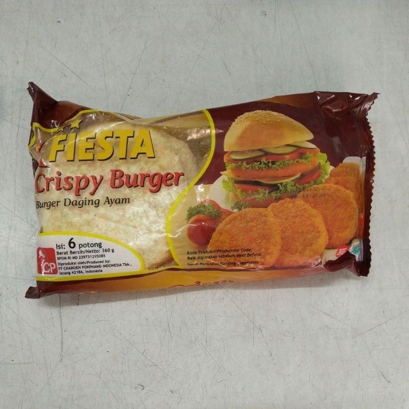 

FIESTA Burger Ayam Crispy isi 6 exp 18/10/24