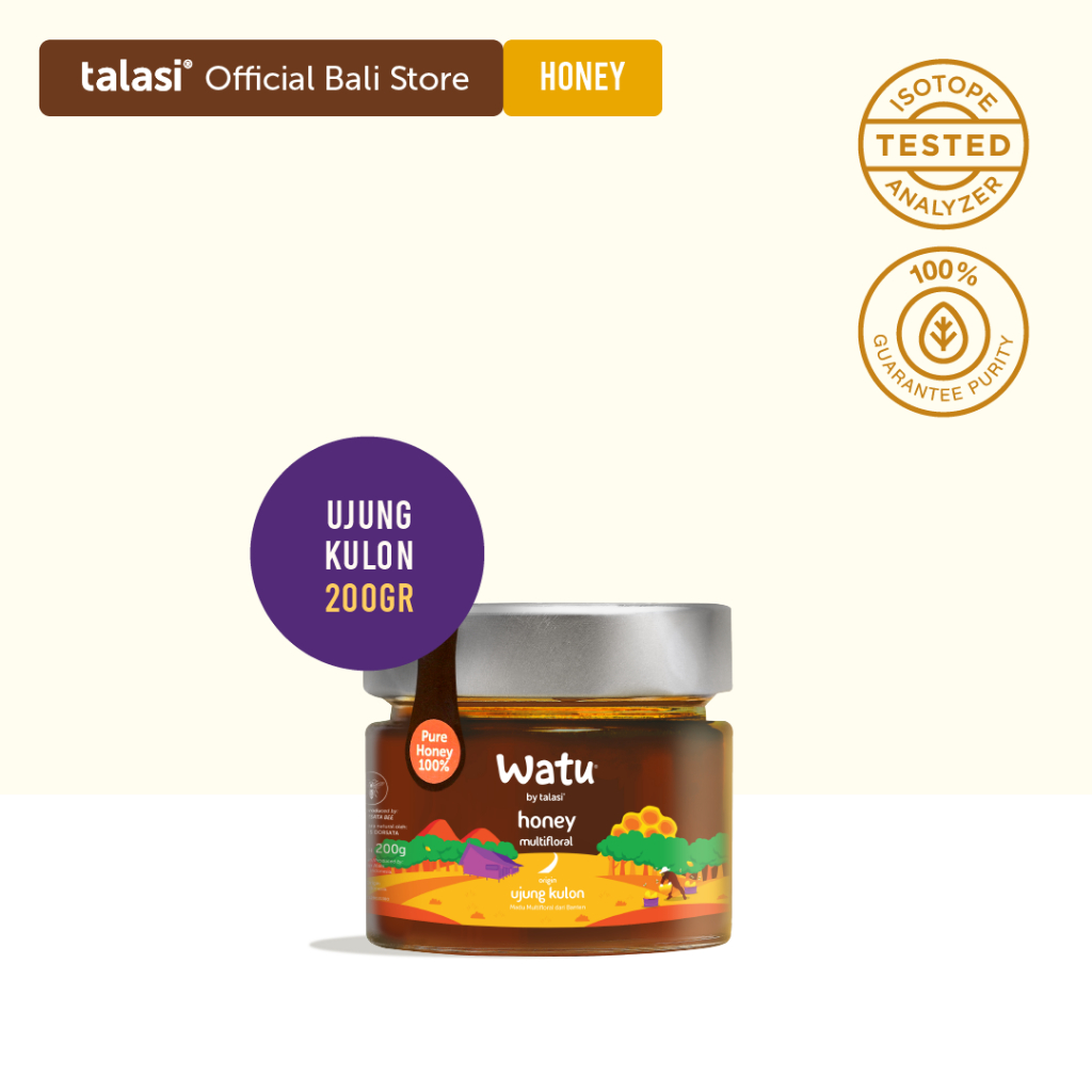 

Talasi Watu Multifloral Honey - Madu Asli Ujung Kulon 200gr - Banten