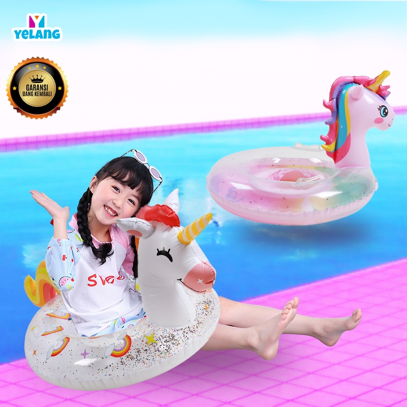 Pelampung Ban Renang Anak Karakter Wannafit Pelampung Renang Bulat Dewasa Unicorn