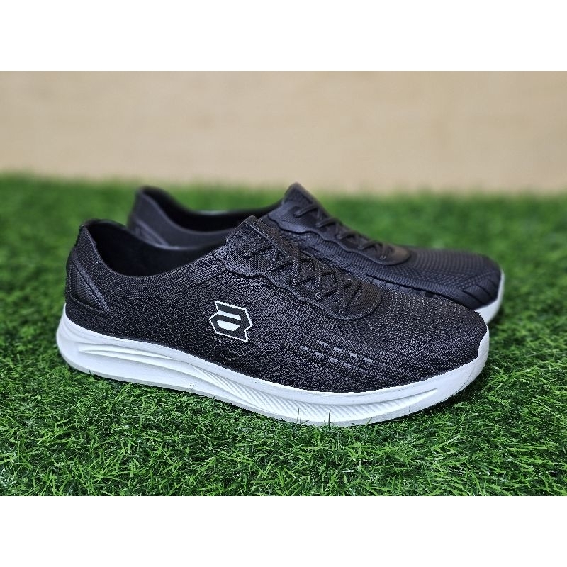 Sepatu slip on pria karet sepatu kerja karet anti air dan anti slip sepatu kerja hitam