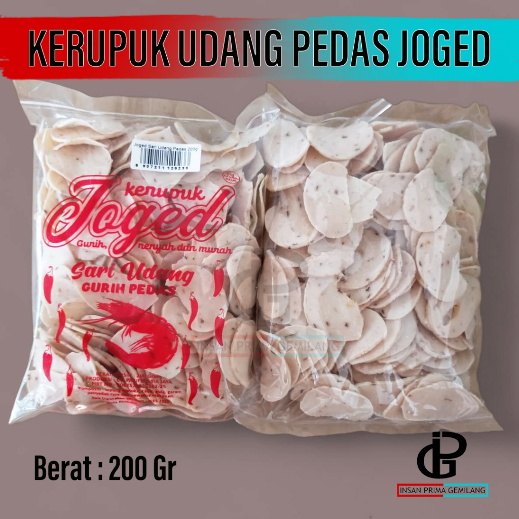 

Kerupuk Udang Pedas JOGED 200 gr