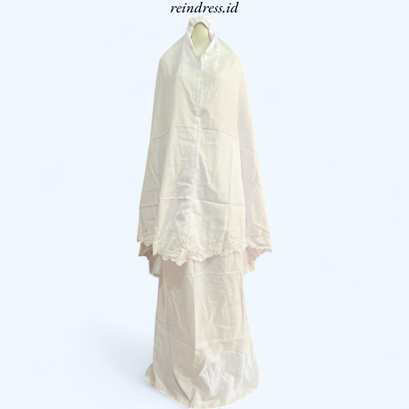 MUKENA PUTIH POLOS / MUKENA BORDIR / MUKENA ZAMZAM KATUN POLOS — Reindress
