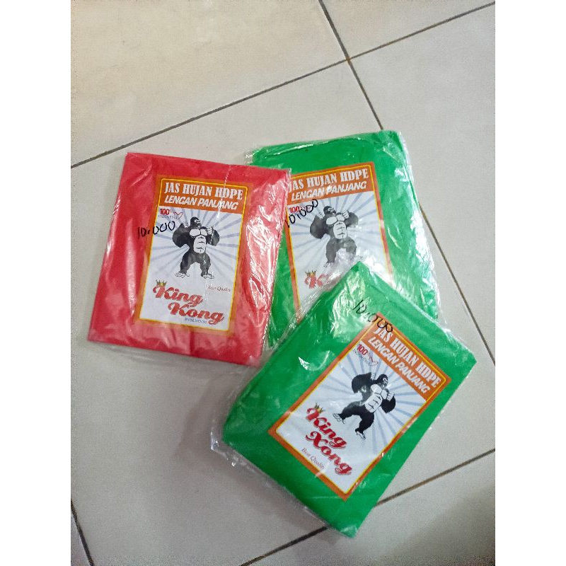 Mantel Hujan Plastik King Kong