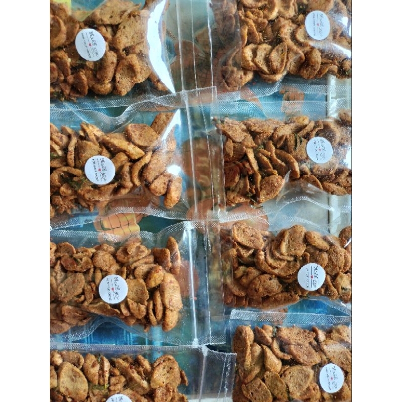 

Otak - Otak Garing Rajanya Ngemil 85Gram Pedas daun jeruk