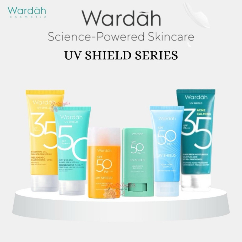 READY COD SUNSCREEN WARDAH SPF 30 SPF 50 PA+++ UV SHIELD AQUA FRESH ESSENCE ESSENTIAL SUNSCREEN GEL 