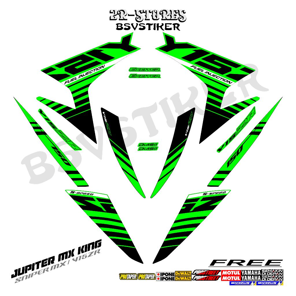 striping y15zr / mx king 150 grafis (54) stiker exciter / sniper 150 #mxking #y15zr
