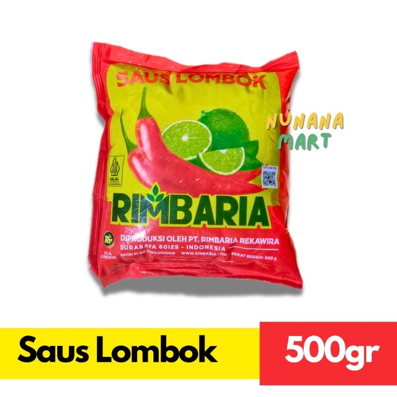 

Rimbaria Saos Lombok / Saus Sambal Bakso 500 gr