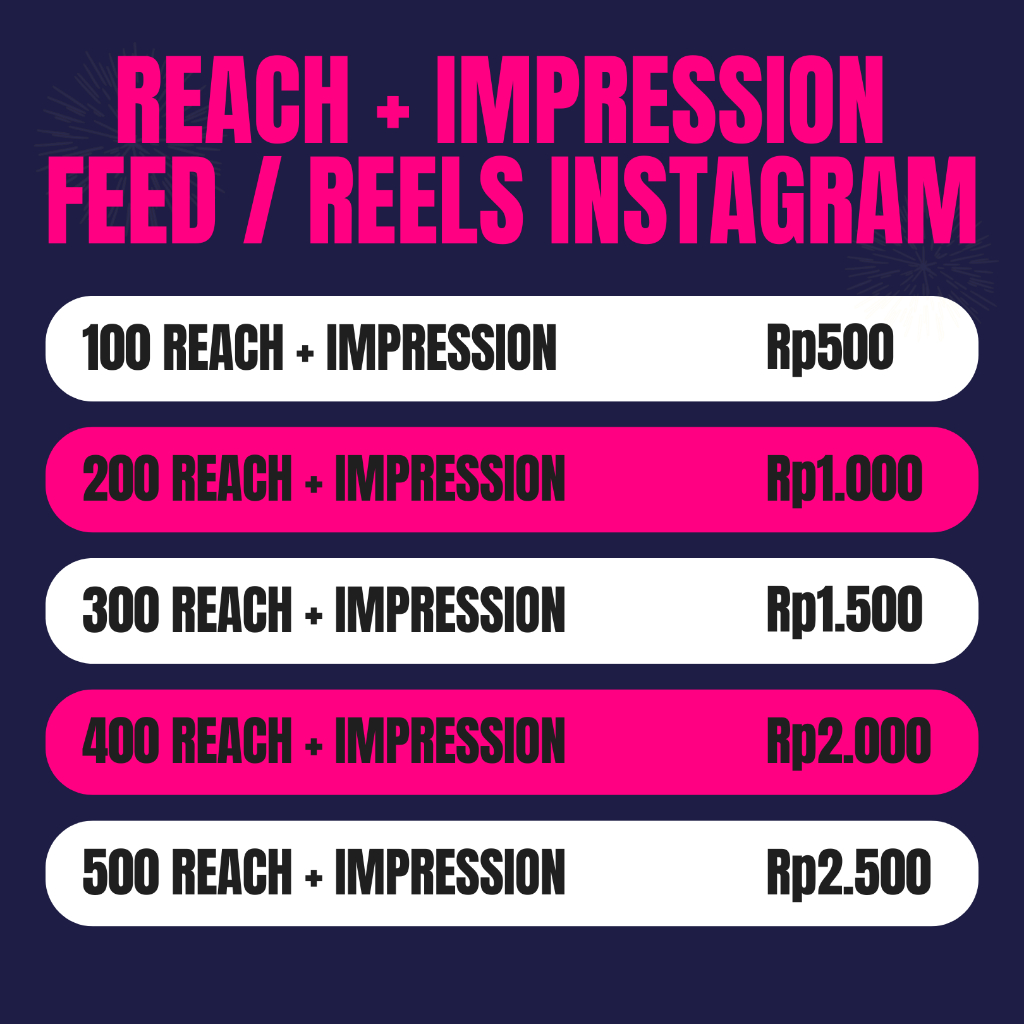 Insight Instagram Instagram Impression Global Reach Impression Instagram High Quality - Bluepanel