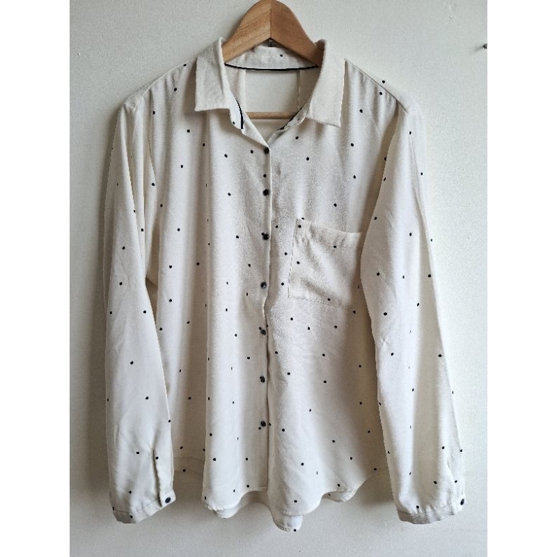 Blouse Wanita Polkadot Ori Zara