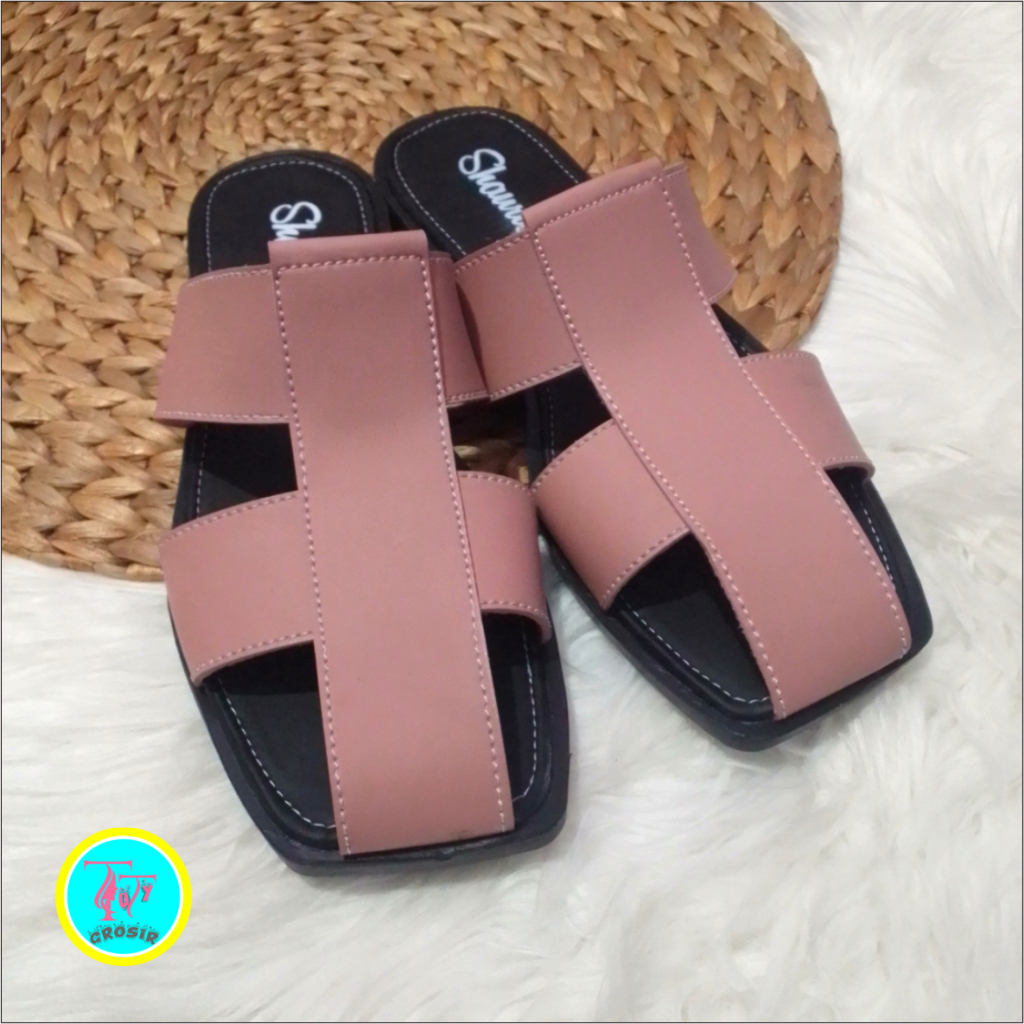 T22-Sandal Teplek Wanita Model ban dua kronjo Terbaru